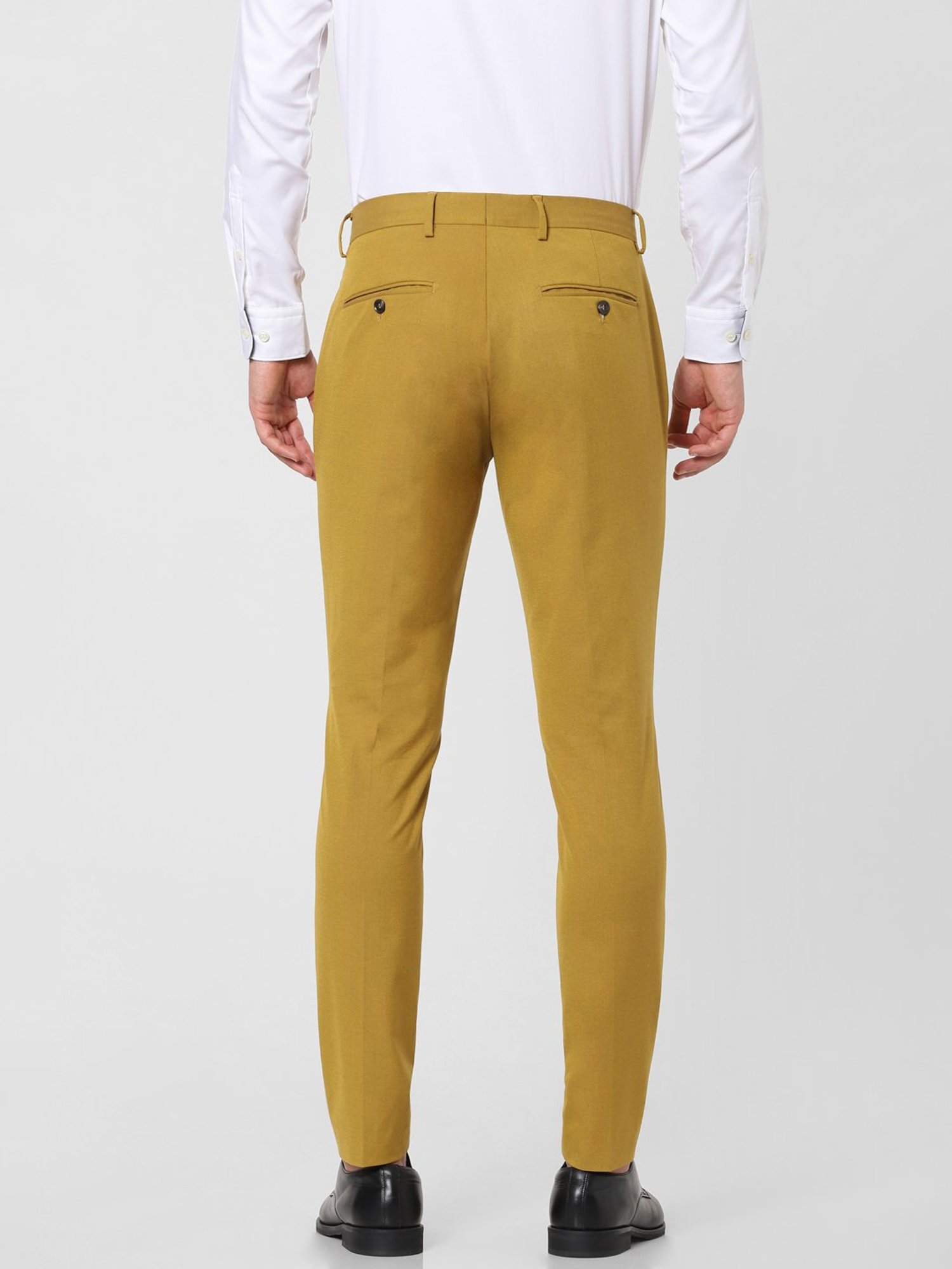 Mustard yellow outlet trousers