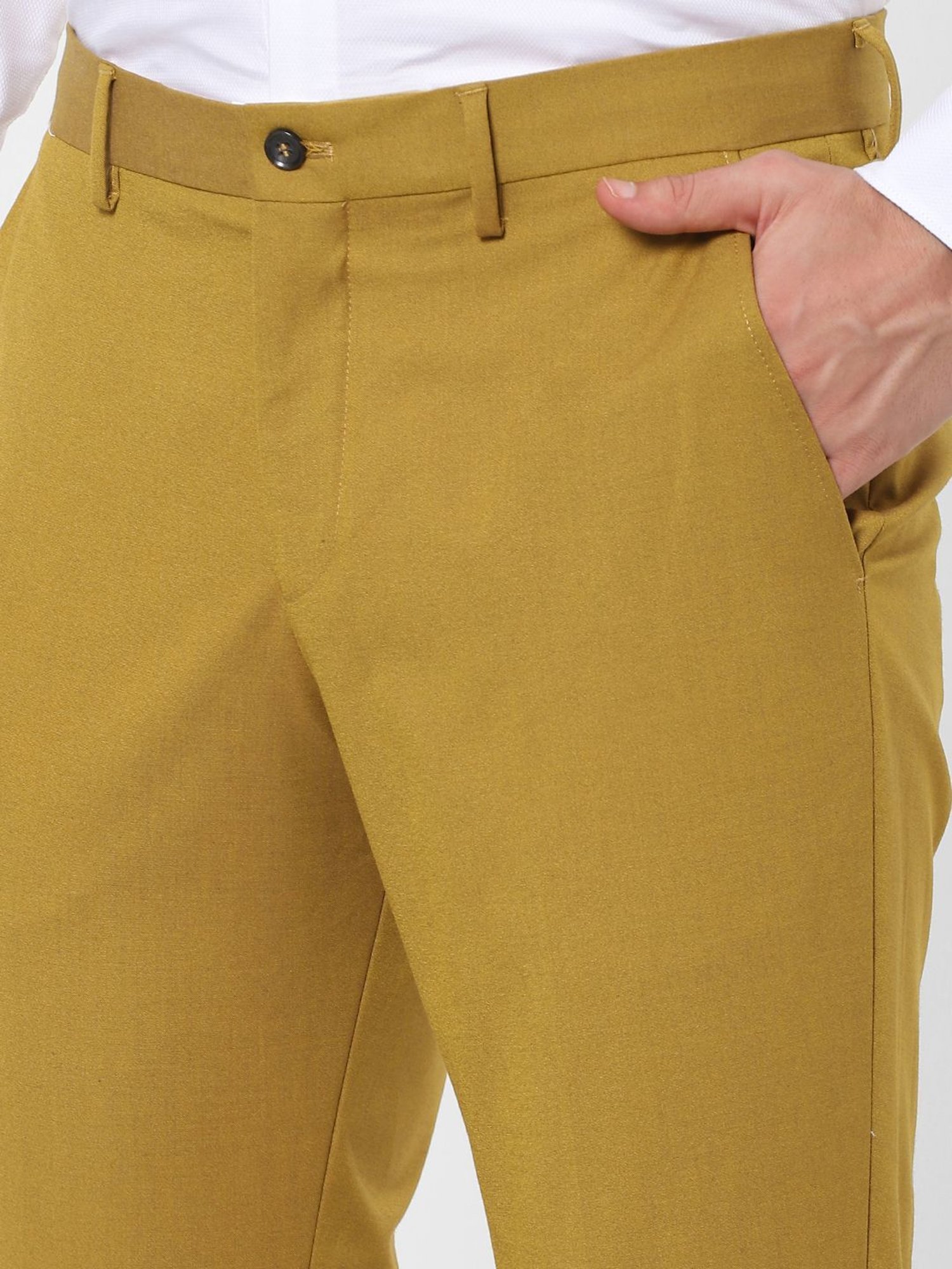 Pre-loved] P.A.R.O.S.H. Wide Leg Trousers - Mustard Yellow | Garmentory