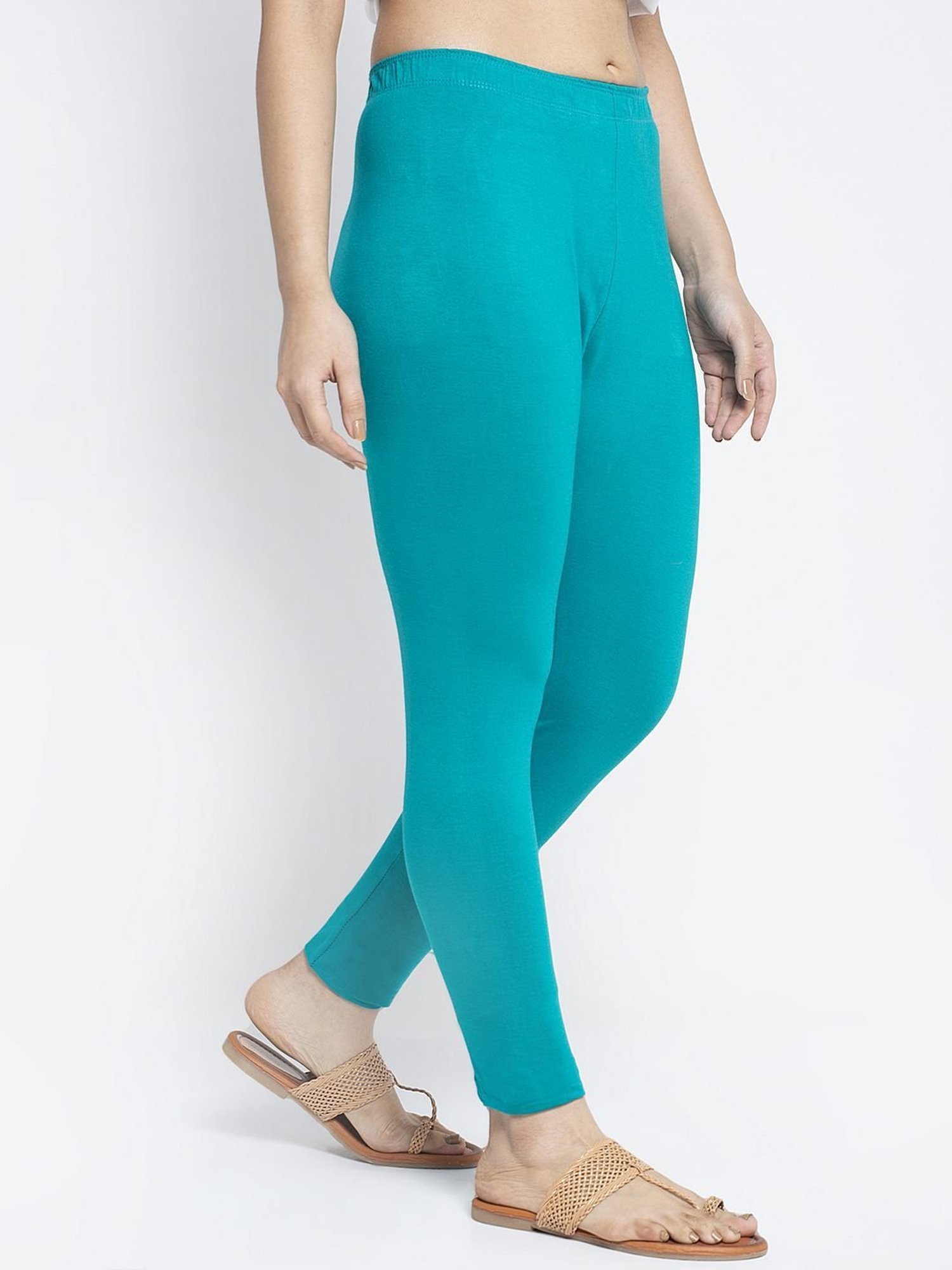 Buy Baano Churidar Ethnic Wear Legging Cotton for Women (Turquoise Blue,  Medium) at Amazon.in