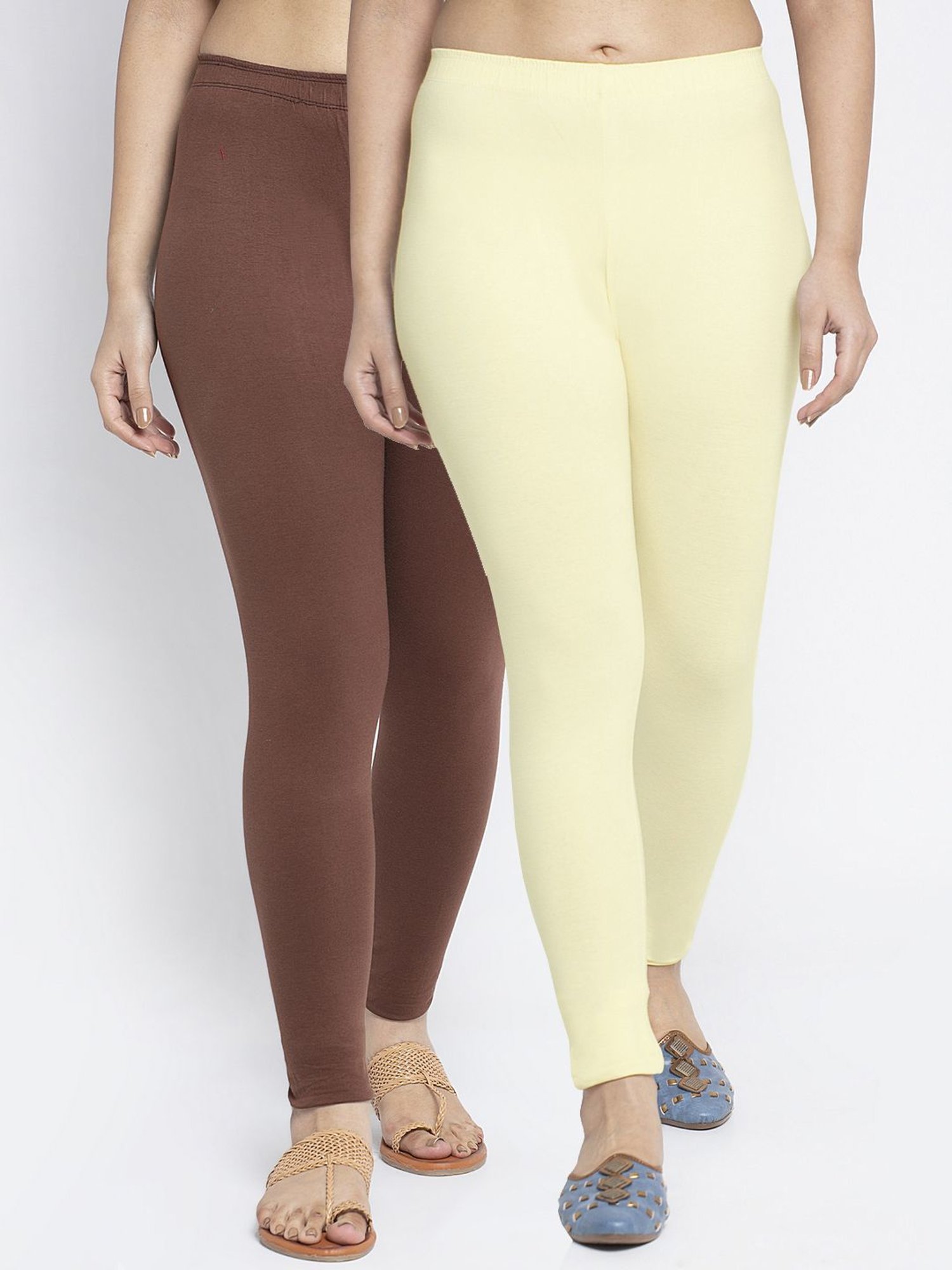 Get a Shimmering Look with Prisma's Cream Leggings