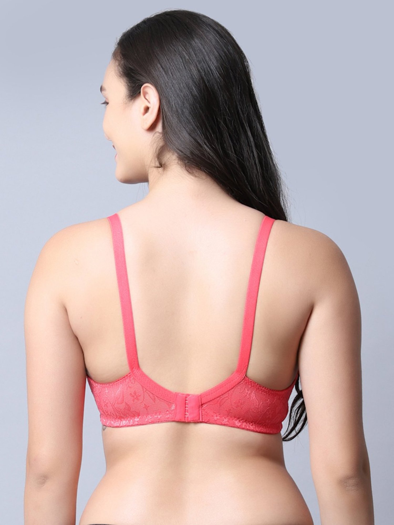 Buy Gracit Peach Self Pattern Bra for Women Online @ Tata CLiQ