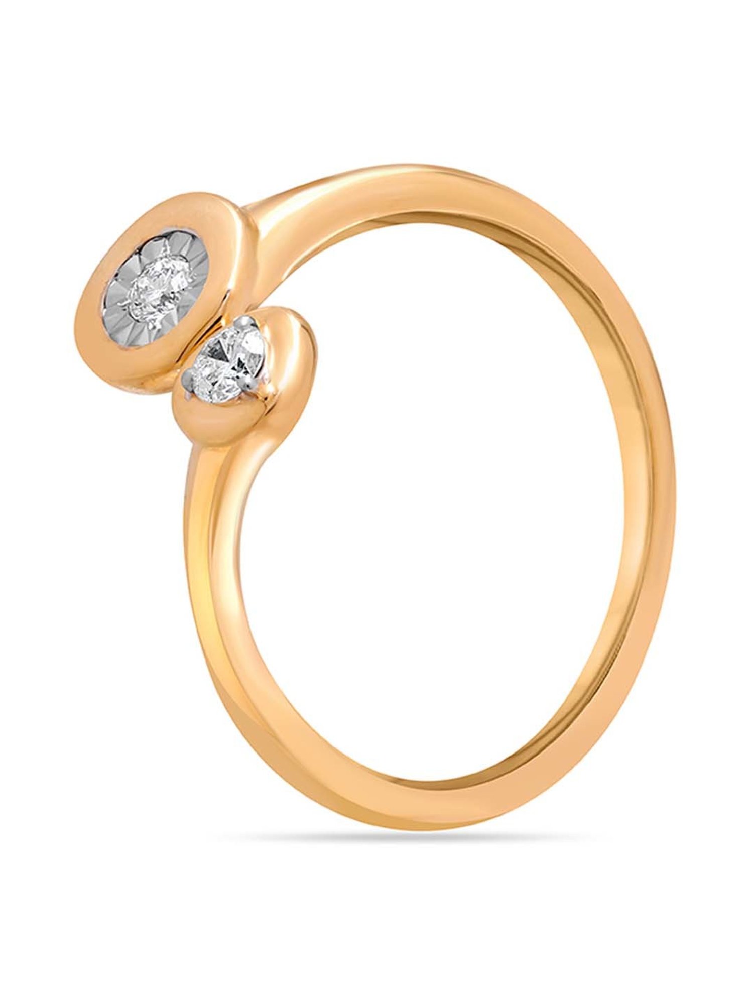 Mia by Tanishq 14 Kt Yellow Gold Unique Relationships Diamond Ring 14kt  Yellow Gold ring Price in India - Buy Mia by Tanishq 14 Kt Yellow Gold  Unique Relationships Diamond Ring 14kt