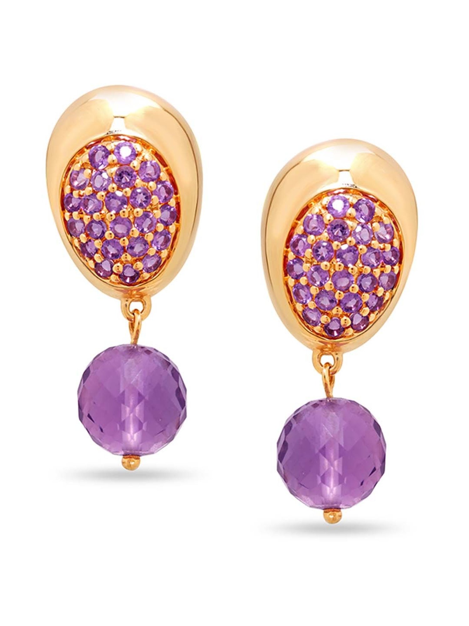 Amethyst earrings deals tanishq