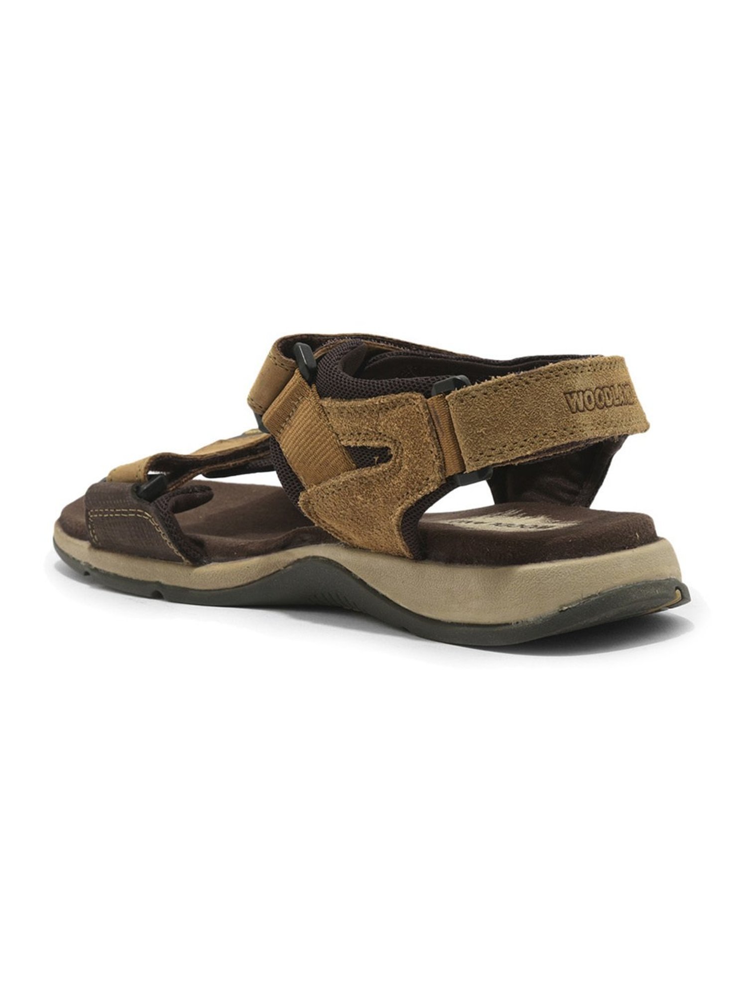 Buy Woodland ProPlanet Men Camel Brown Nubuck Leather Comfort Sandals -  Sandals for Men 6995109 | Myntra