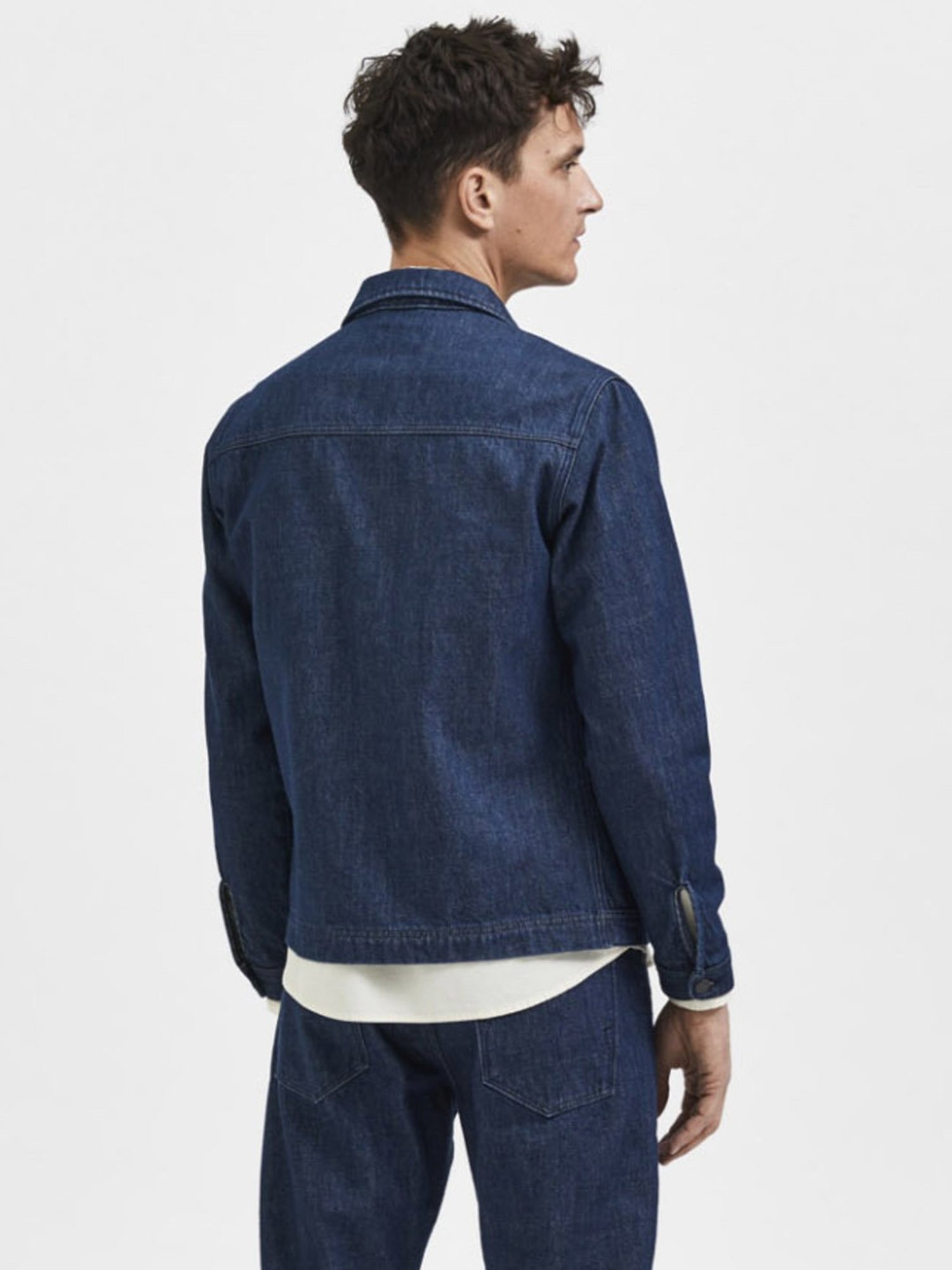 Selected homme denim clearance jacket