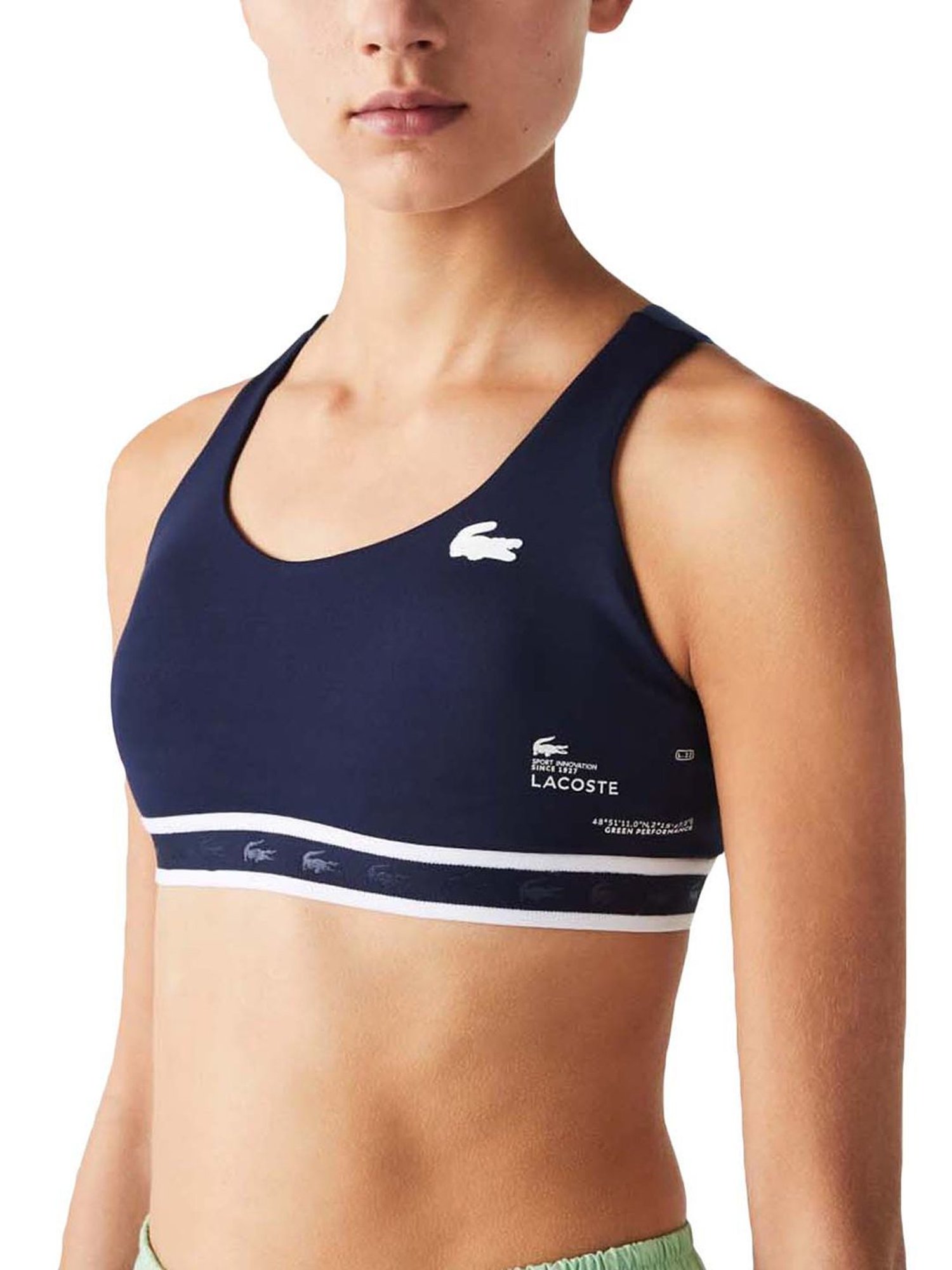 Lacoste Sport Medium support sports bra - navy blue/dark blue