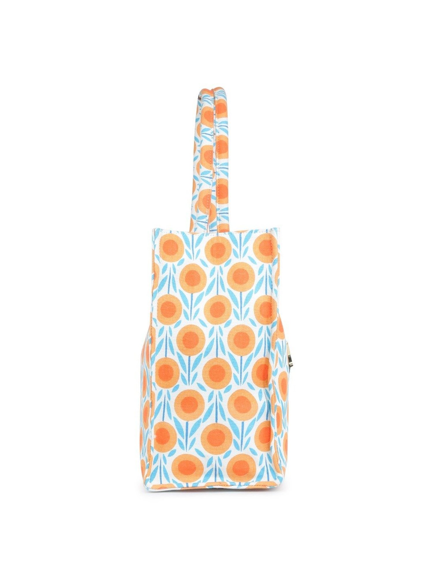 Buy Yelloe Orange Printed Large Tote Bag at Best Price @ Tata CLiQ