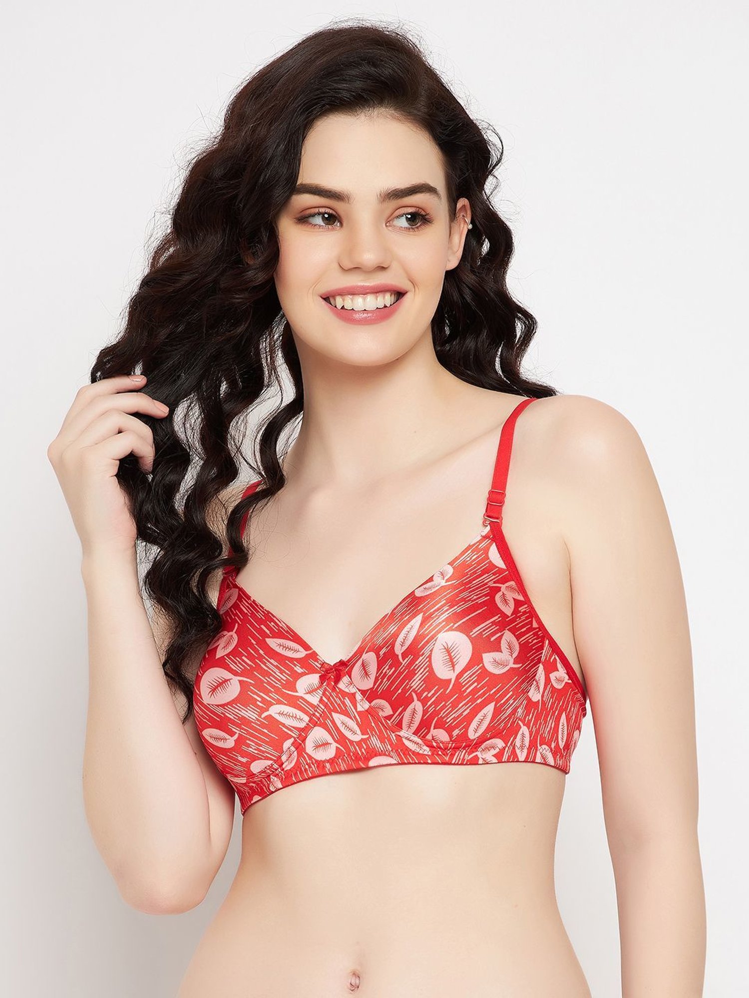 Buy Clovia Red Full Coverage T-Shirt Bra for Women Online @ Tata CLiQ