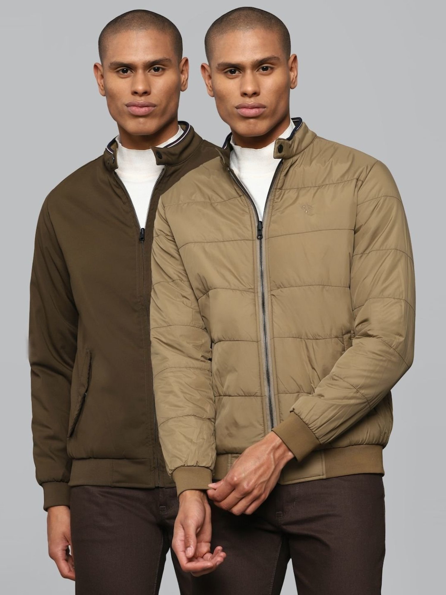 Buy Woods Black Mandarin Collar Leather Jacket for Men's Online @ Tata CLiQ