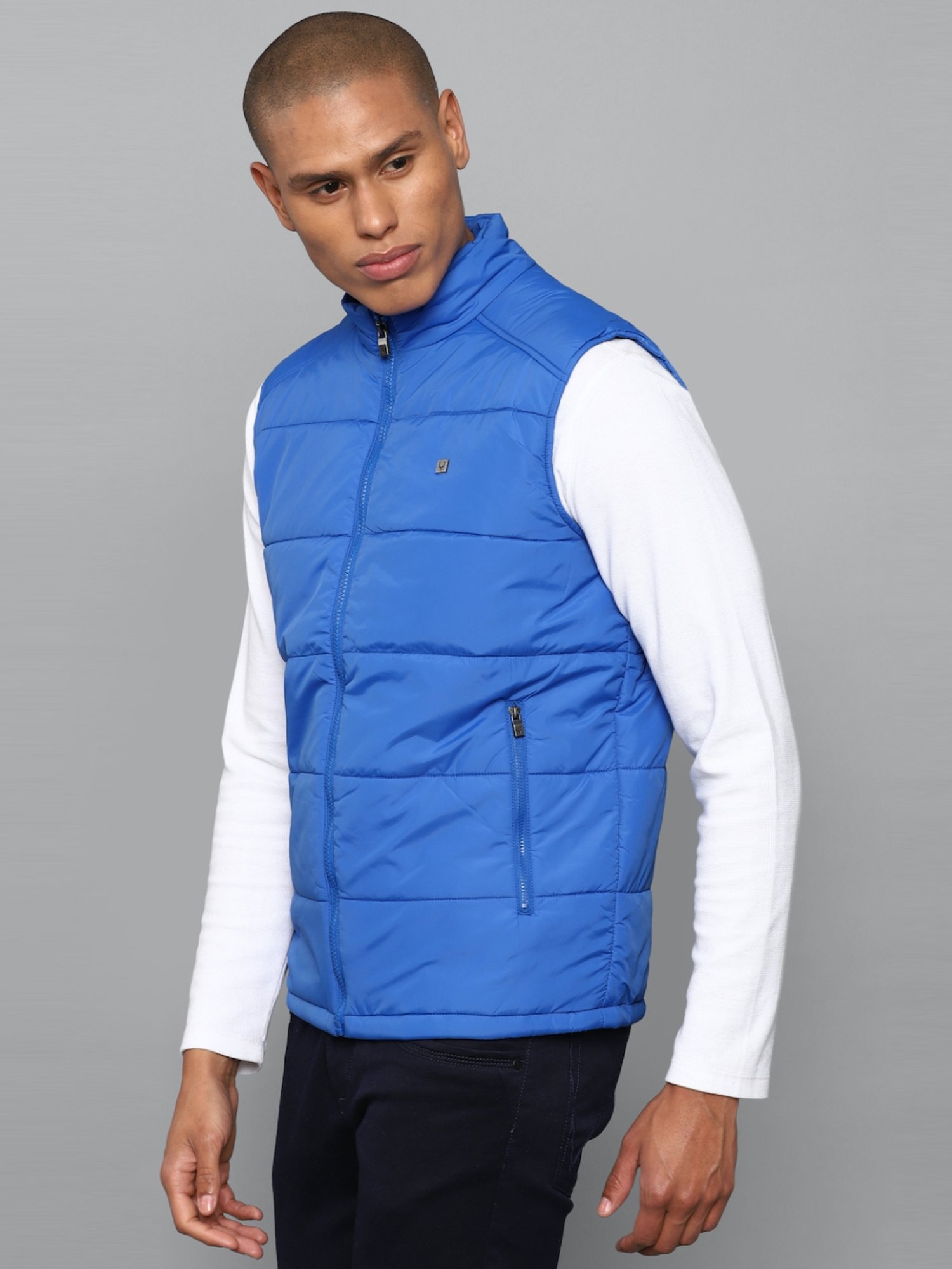 Buy Allen Solly Grey Cotton Regular Fit Quilted Jackets for Mens Online @  Tata CLiQ