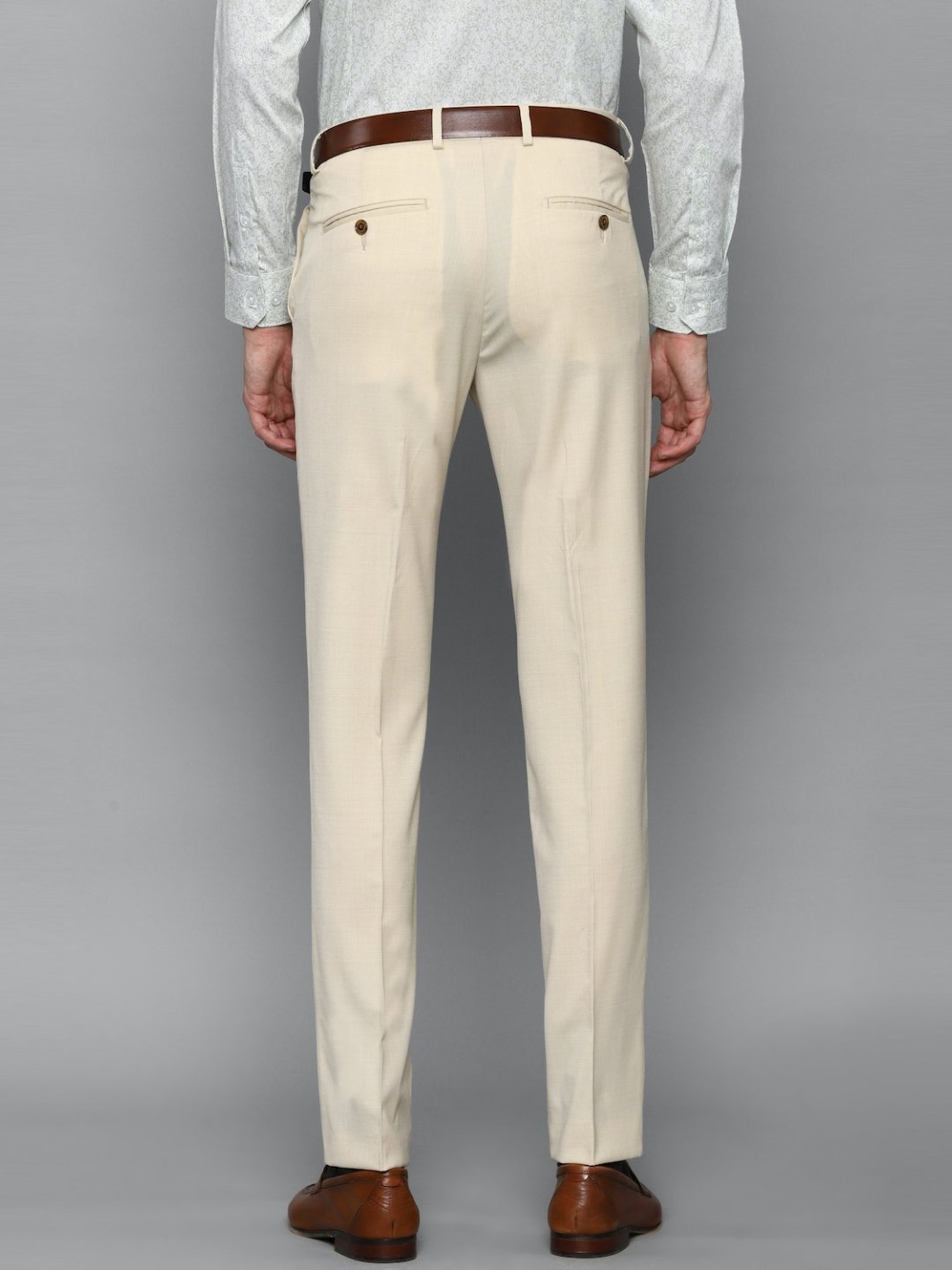 Louis Philippe Sport Slim Fit Men Beige Trousers - Buy Louis Philippe Sport  Slim Fit Men Beige Trousers Online at Best Prices in India