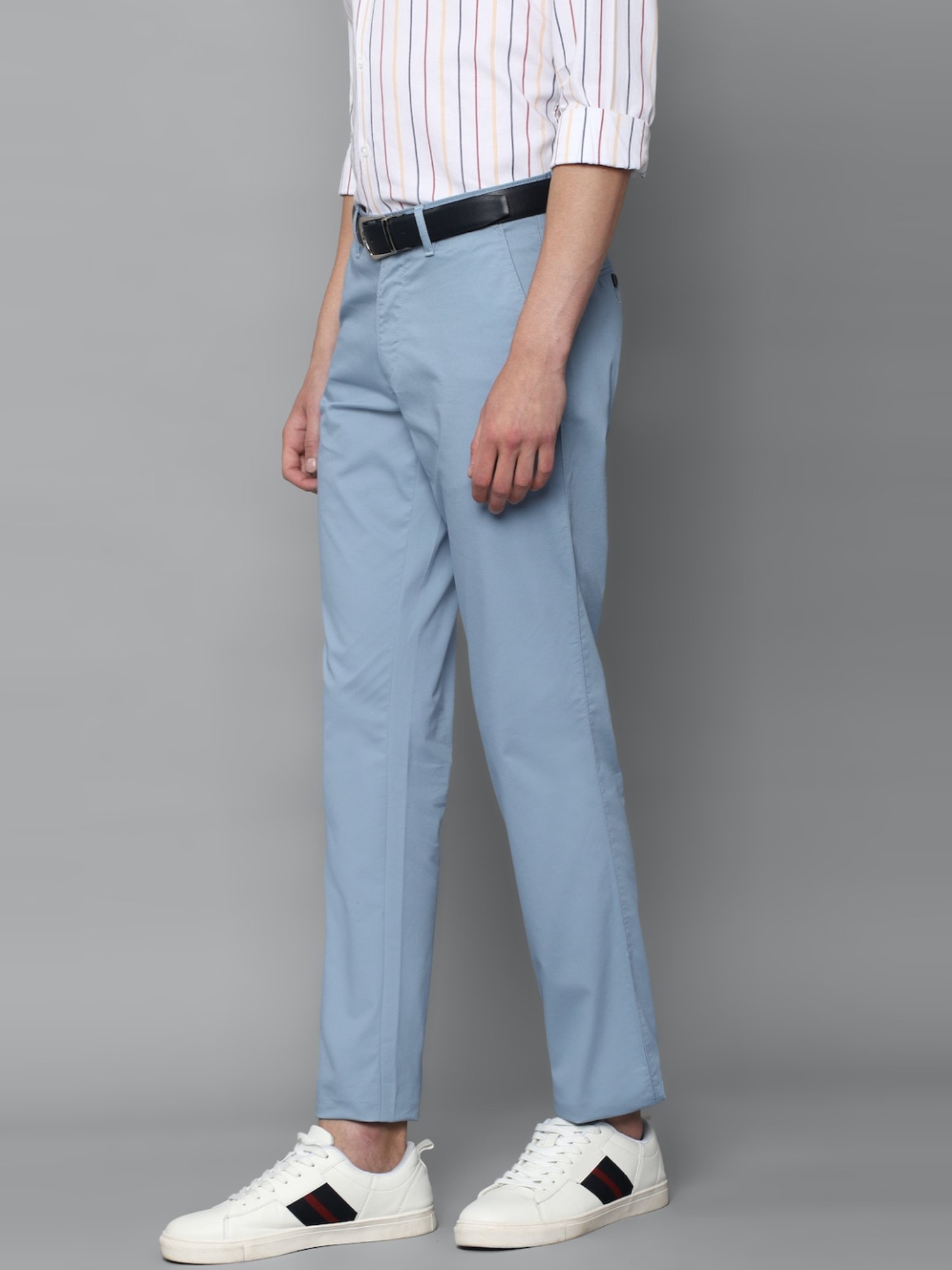 Buy Louis Philippe Navy Trousers Online - 793944 | Louis Philippe