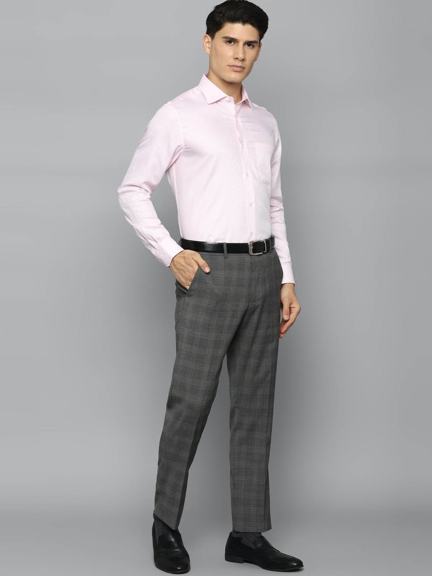 Buy Louis Philippe Grey Trousers Online - 229340 | Louis Philippe