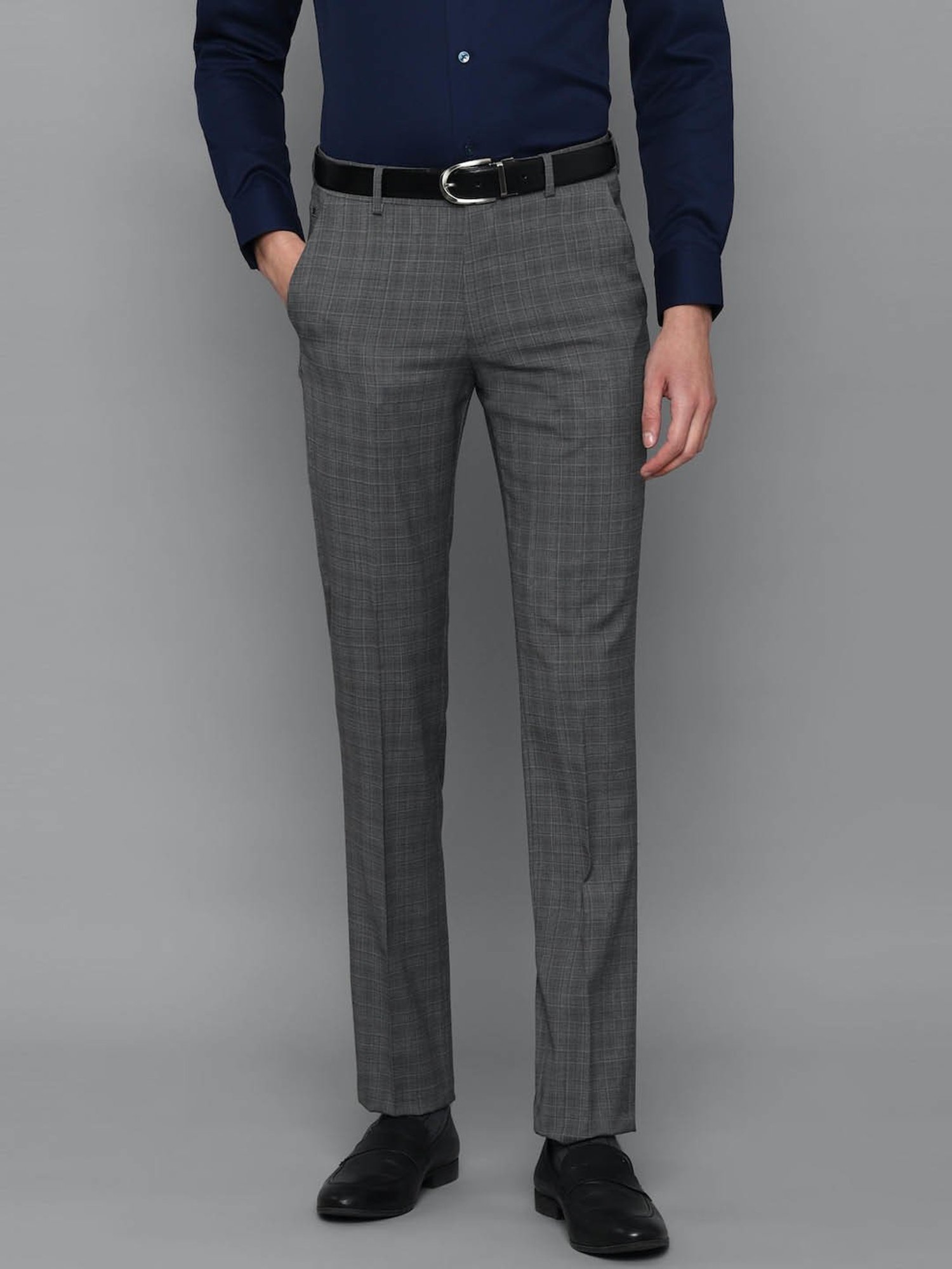 Buy Louis Philippe Grey Trousers Online  739785  Louis Philippe