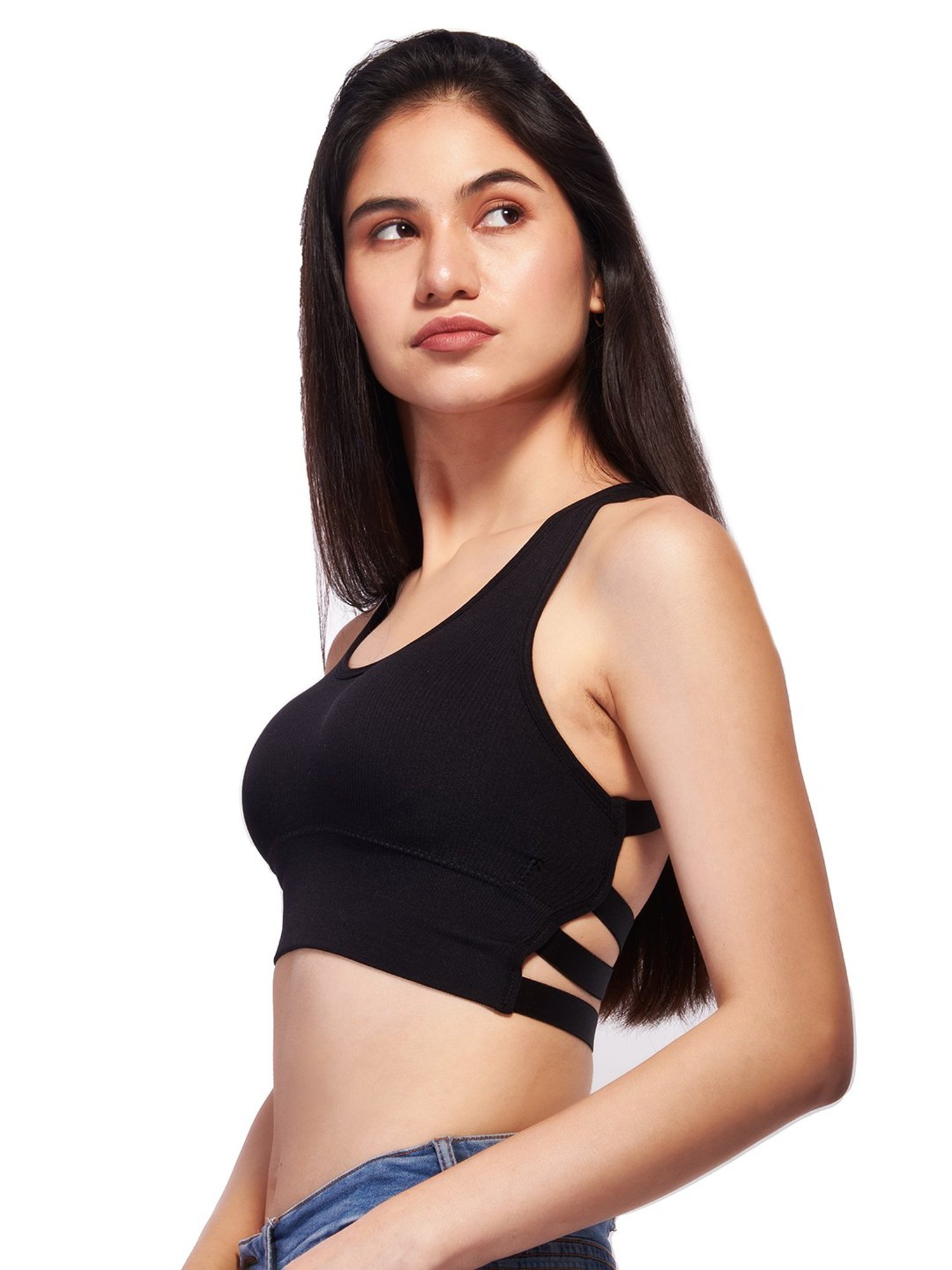 Buy IZF Black Bralette Top for Women's Online @ Tata CLiQ