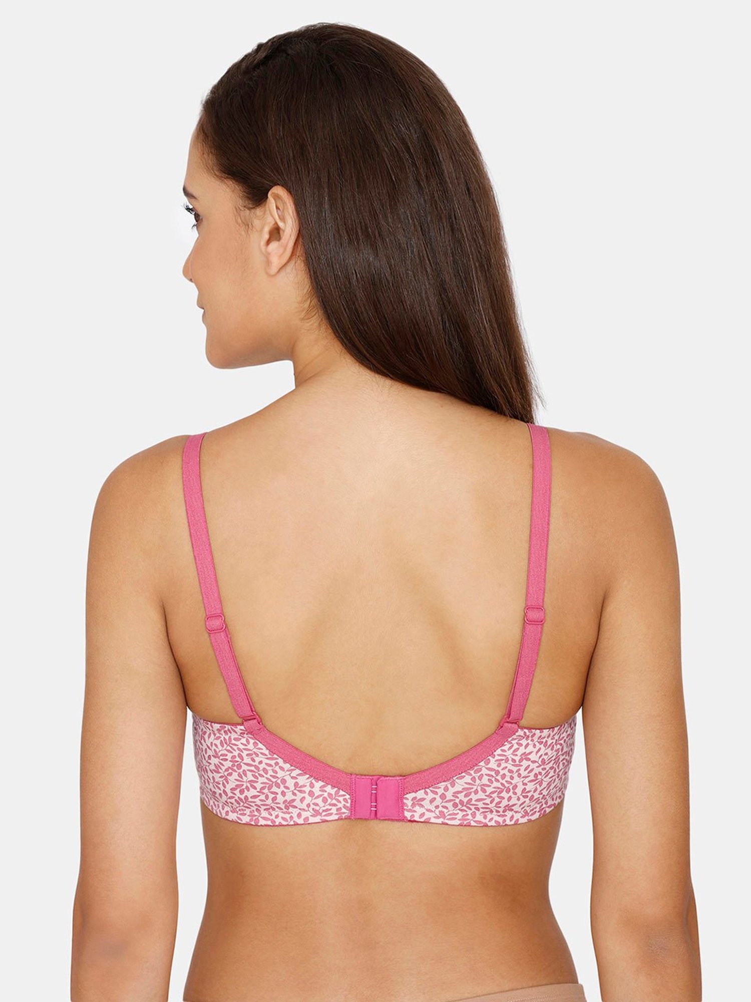 Buy Rosaline by Zivame Pink Printed Half Coverage T-Shirt Bra for Women's  Online @ Tata CLiQ