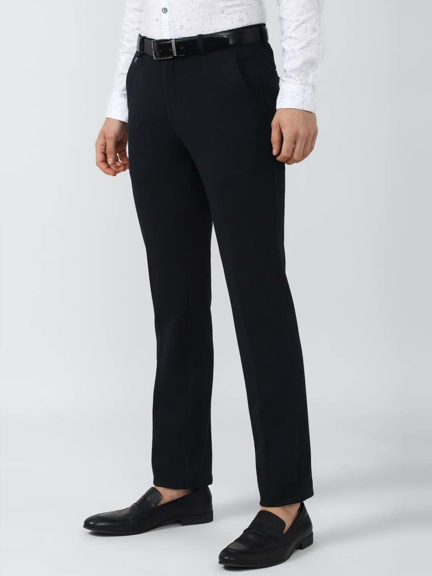 skinny fit formal trousers