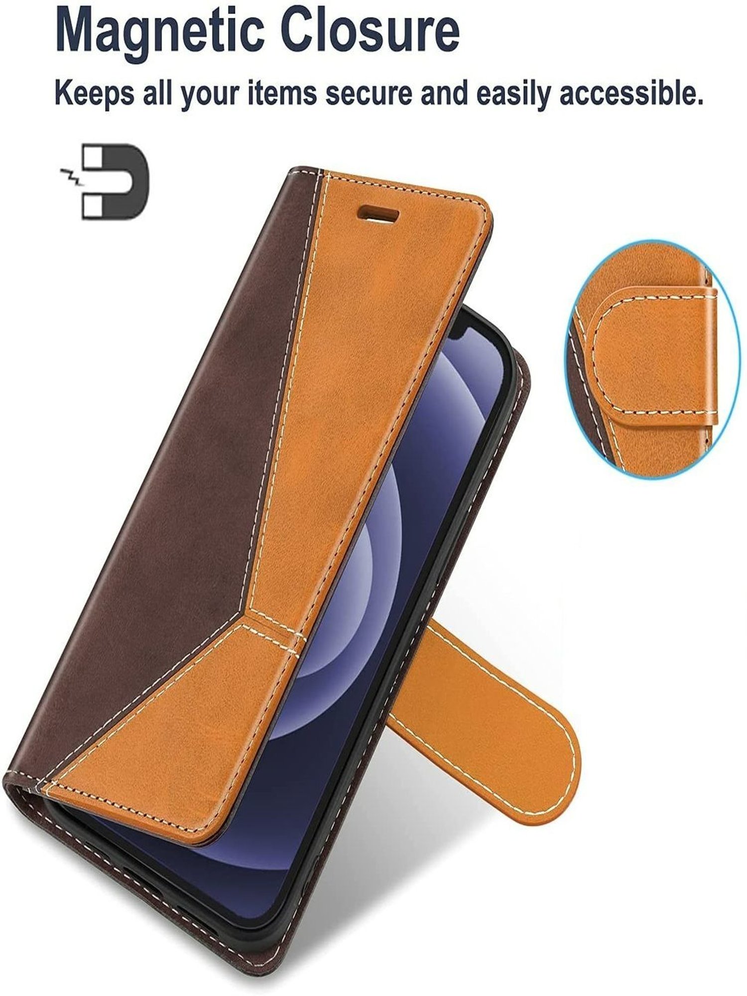 Buy iPhone Leather Wallet with MagSafe - Golden Brown Online At Best Price  @ Tata CLiQ