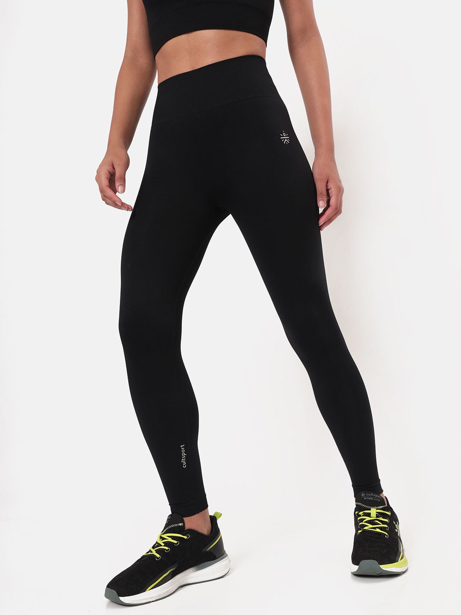 Buy Cultsport Black High Rise Tights for Women Online @ Tata CLiQ