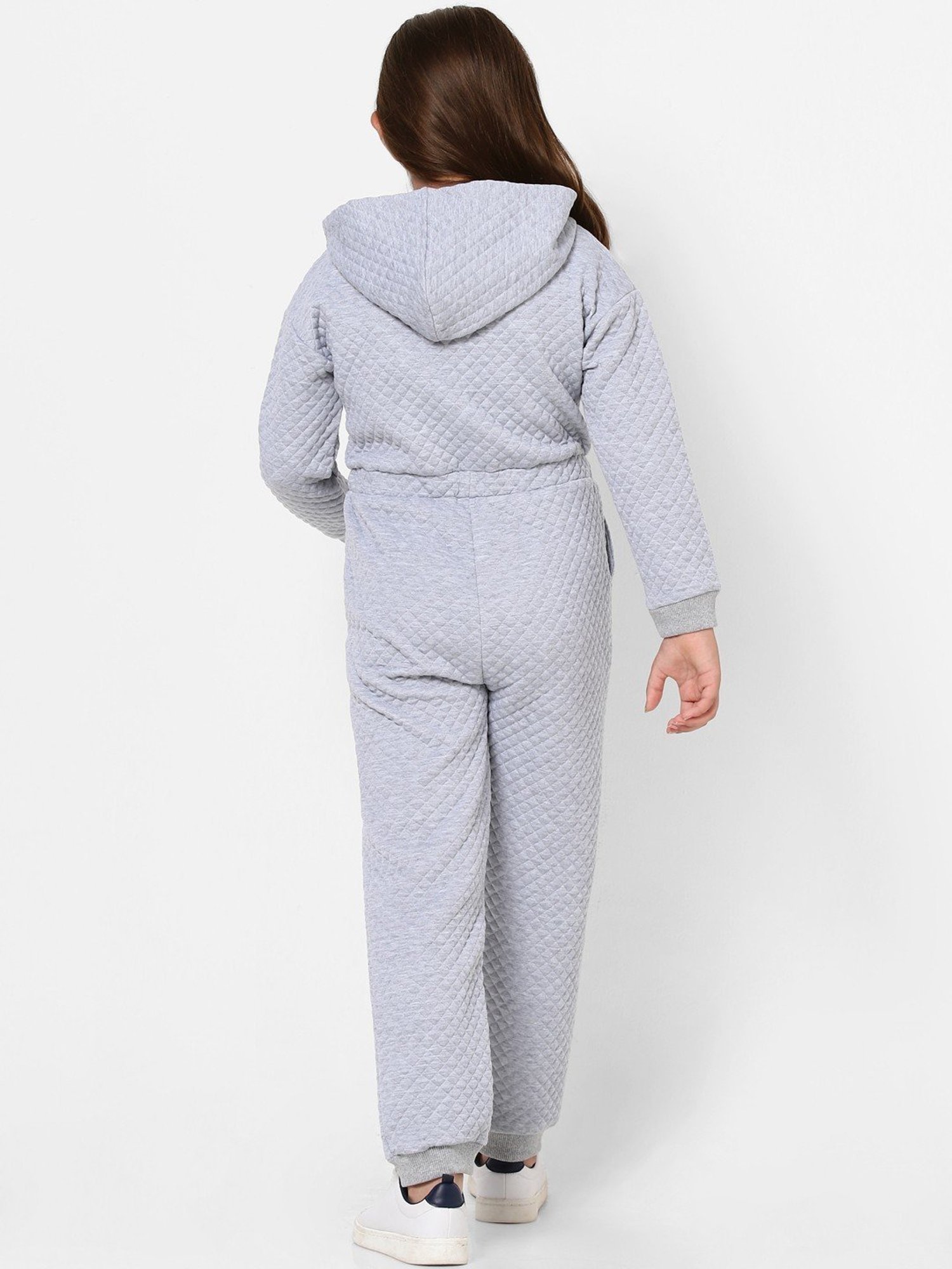 Buy KIDS ONLY Grey Textured Pattern Jumpsuit for Girls Clothing Online @  Tata CLiQ