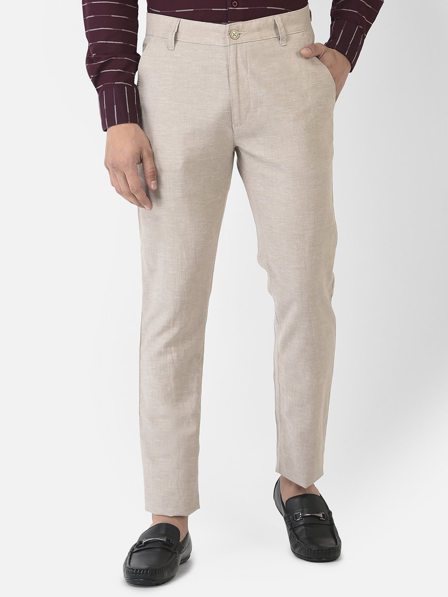 Buy online Crimsoune Club Mens Light Fawn Printed Trousers from Bottom Wear  for Men by Crimsoune Club for 1399 at 30 off  2023 Limeroadcom