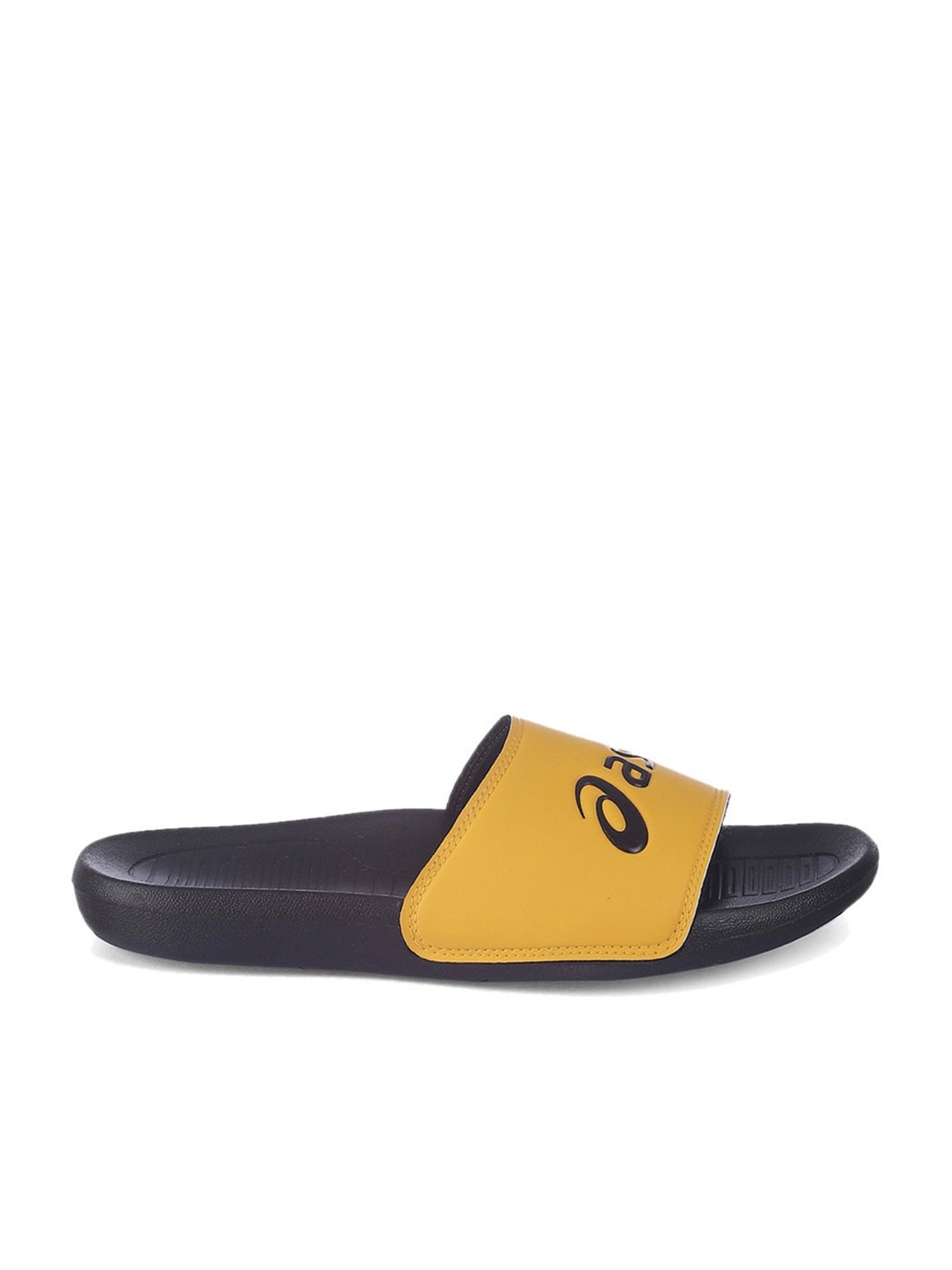 Buy Asics Men s AS003 Yellow Slides for Men at Best Price Tata CLiQ