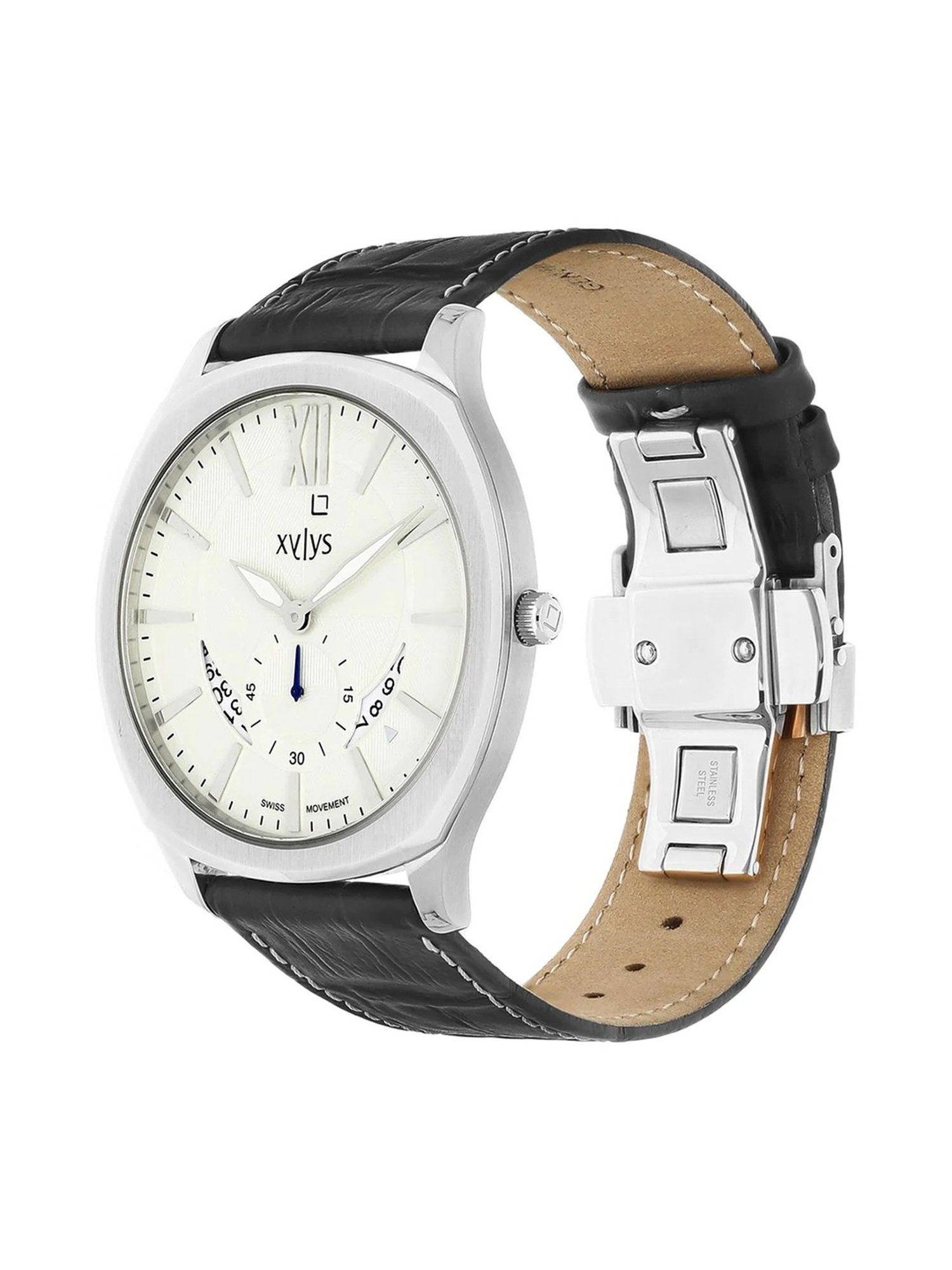 Buy Online Xylys Blue Dial Ceramic Strap Watch for Women - nr45019qc02e |  Titan
