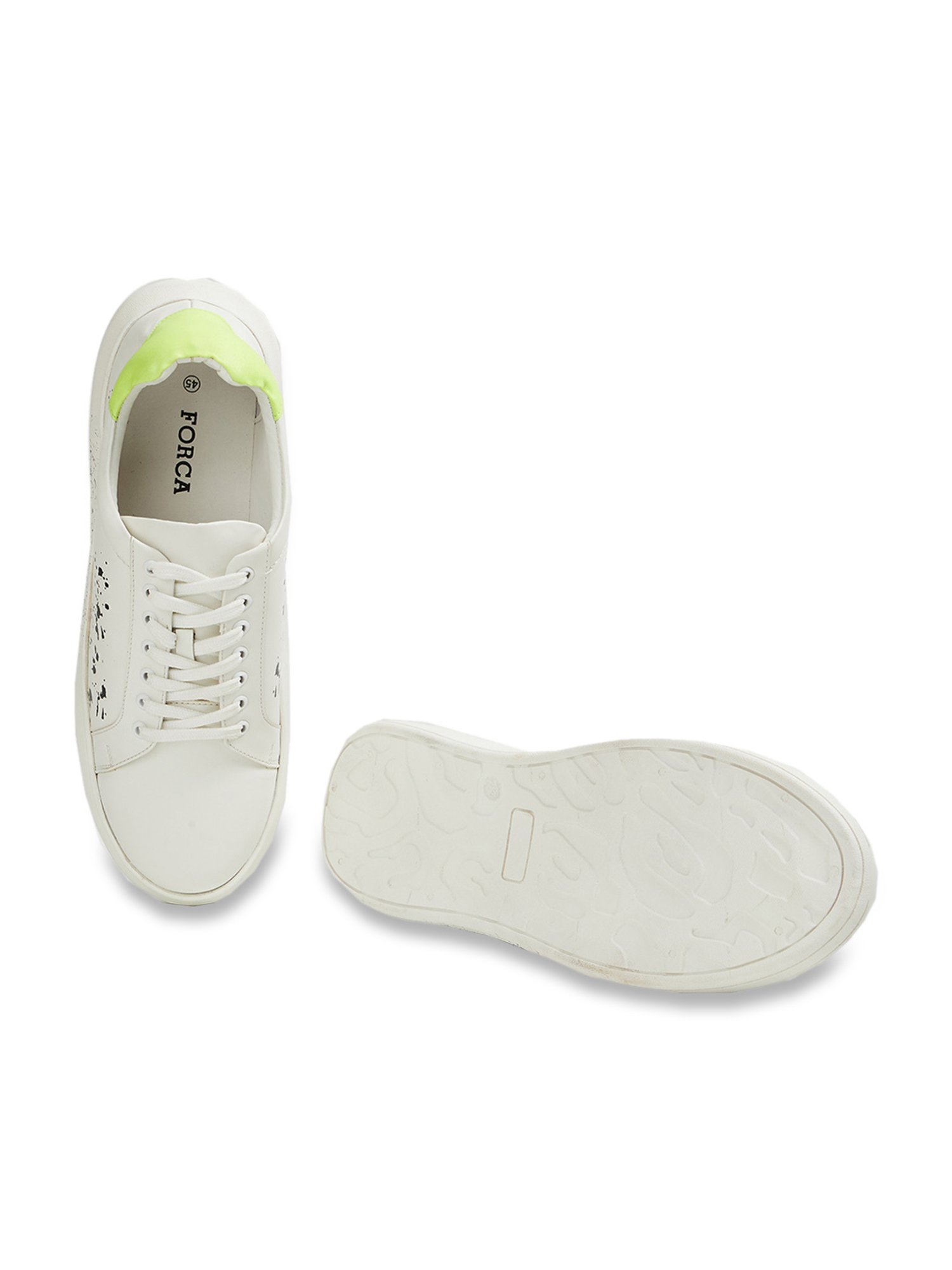 Buy FORCA Forca Men Woven Design Comfort Insole Contrast Sole Sneakers at  Redfynd