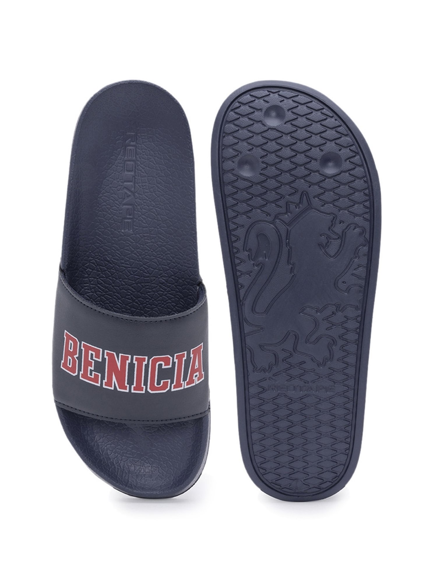 Red Tape Men's Black And White Slippers-6 : Amazon.in: Fashion