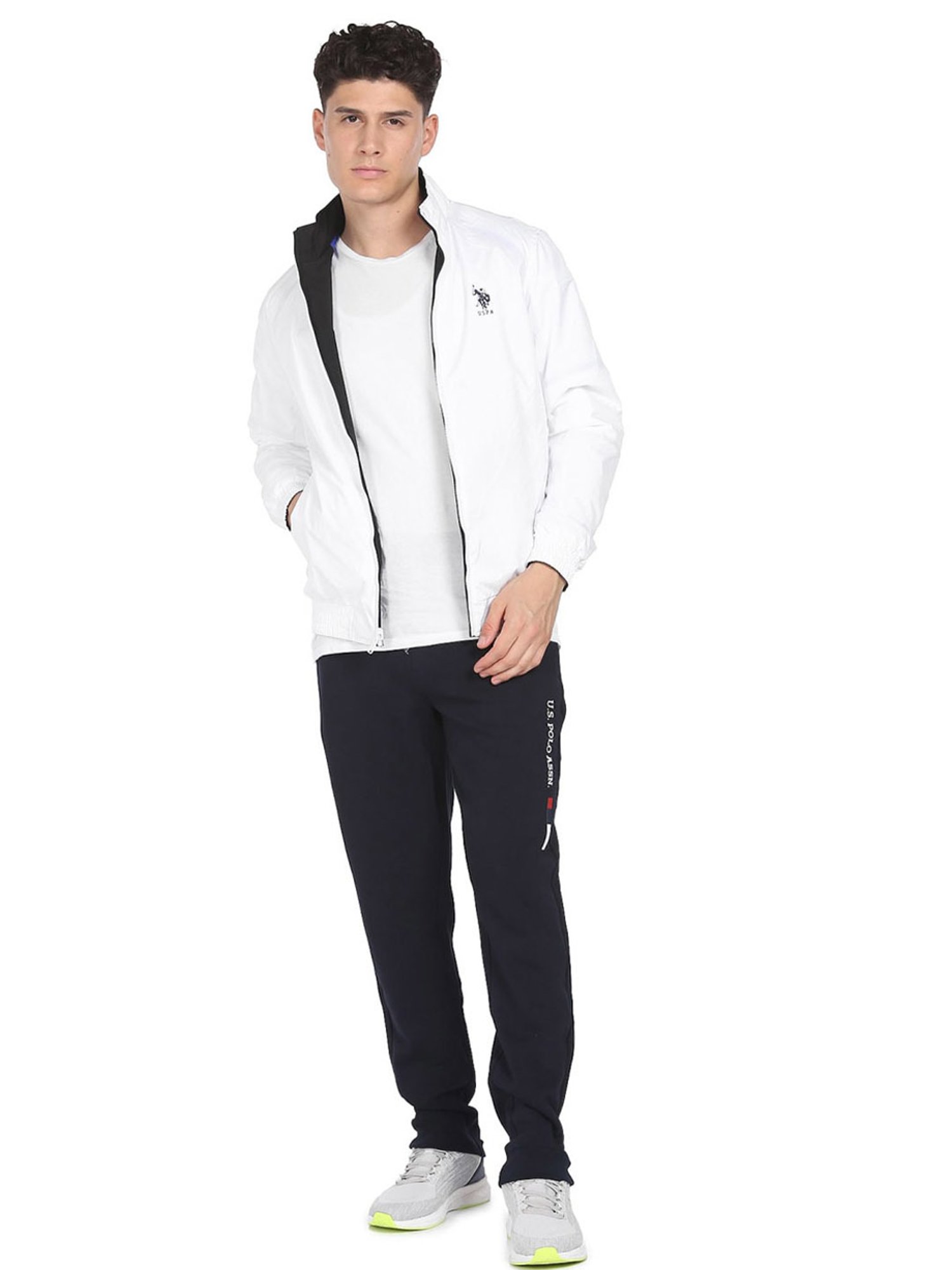 Buy U.S. POLO ASSN. Boys White Hooded Reversible Jacket online