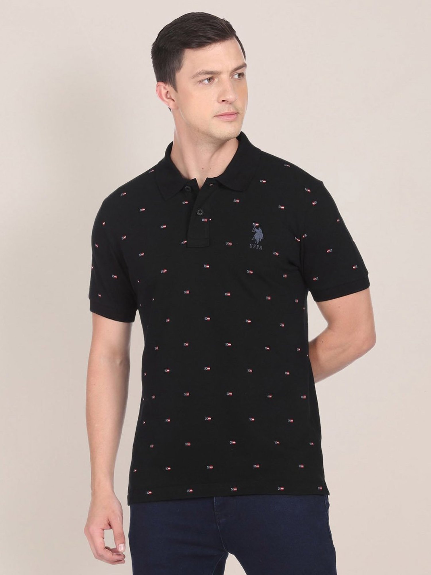 us polo black shirt