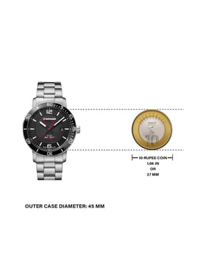 Buy Wenger 01.1841.104 Roadster Black Night Analog Watch for Men