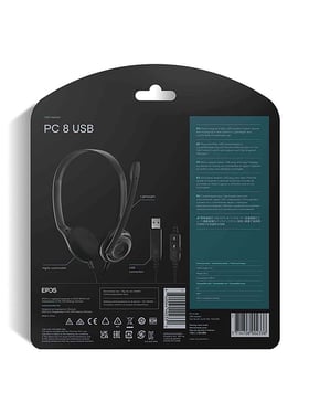 Buy EPOS PC 8 On Ear Wired USB Stereo Headset with Mic Online At