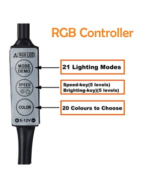 RGB 5050 5V USB Powered Flexible LED Strip Light Multi Color (2 Meter) –  Xergy