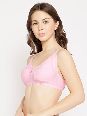 Buy Clovia Pink Non Wired Non Padded Full Coverage Bra for Women Online @  Tata CLiQ