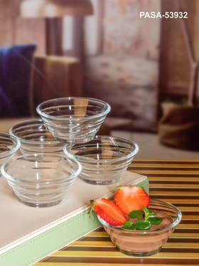 Buy Pasabahce Transparent Glass Gastro Boutique Bowls - Set of 6