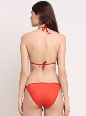 Buy Friskers Red Bikini Set for Women's Online @ Tata CLiQ