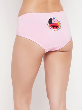Pink V-shape Ladies Mid Rise Printed Cotton Regular Hipster Panties Inner  Wear Size: Customized at Best Price in Sonipat