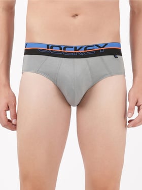 Buy Jockey Grey Cotton Comfort Fit Printed Briefs for Mens Online @ Tata  CLiQ