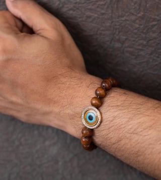 Karungali Wood Bracelet  12 mm  Viha Online