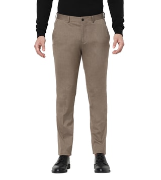 Selected Homme mustard organic cotton mens trousers