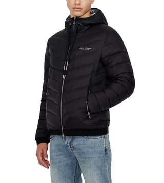 Buy Armani Exchange Black Regular Fit Packable Puffer Jacket for Men Online  @ Tata CLiQ Luxury