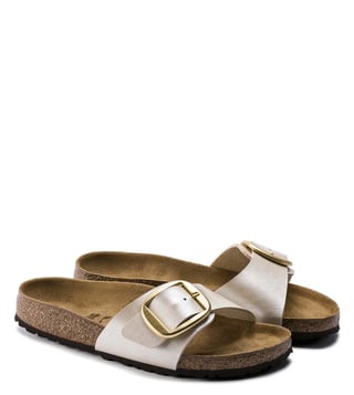 Buy Birkenstock Graceful Pearl White Slide Sandals for Women