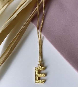 E Initial Necklace | Barkev's