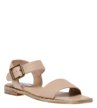 Buy Steve Madden Nude NITROUS Ankle Strap Sandals only at Tata CLiQ Luxury