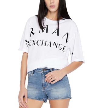 armani exchange crop top