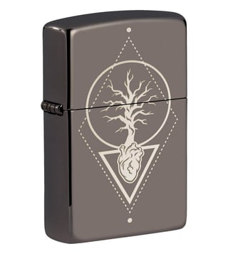 Buy Zippo Grey Heart of Tree Pocket Lighter Online @ Tata CLiQ