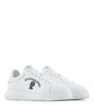 Buy Emporio Armani White Men Sneakers Online @ Tata CLiQ Luxury