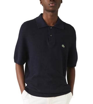 lacoste black polo shirt