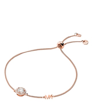 Amazoncom Michael Kors Heritage Pave Logo Heart Slide Bracelet Rose Gold  MKJX5391791 Clothing Shoes  Jewelry